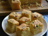 Iyengar Bakery Style Eggless Mwaw Sooji Cake – Video Recipe