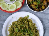 Palak Peas Pulao Recipe – Simple Lunch Menu 2