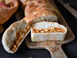 Paneer Stuffed Braided Bread Recipe