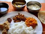 Simple South Indian Thali