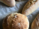 Sourdough Sandwich Roll and Mini Baguette – Video Recipe