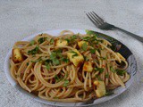 Spaghetti With Roasted Paneer