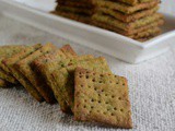 Whole Wheat Masala Crackers