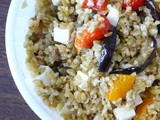 {Guest Post} An Italian in the Midwest: Roasted Vegetables and Freekeh Salad