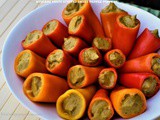 Avocado Pesto Stuffed Sweet Pepper Poppers – Perfect Bite Size Appetizer for parties, patios and get-togethers