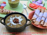 Green Moong Spinach Curry-a Protein Loaded Indian Vegetarian Entrée (Lasooni Dal Palak Recipe)