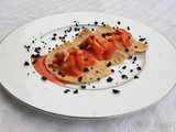 Ravioli di Baccalà con Salsa di Pomodoro, Olive Taggiasche e Pinoli Tostati