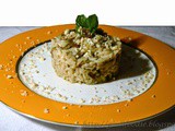 Risotto con Carciofi e Mandorle Tostate