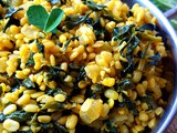 Methi Bhaji – Fenugreek Leaves and Urad Dal Recipe