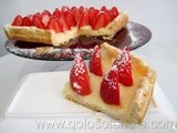 Tarta de fresas y crema