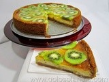 Tarta de kiwi y queso