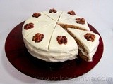 Tarta de nueces y jarabe de arce