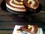 Tarta de queso fresco y chocolate