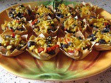 Tex Mex Wonton Cups