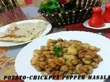 Potato-Chick Pea Pepper Masala