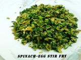 Spinach-Egg Stir Fry