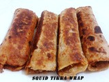 Squid Tikka Wrap