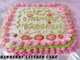 Strawberry Layered Cake