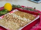 A soup of chickpeas, barley, buckwheat and beans