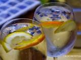 Borage Flower Ice Cubes