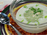 Cauliflower Coconut Soup with Coriander and Cashew pesto