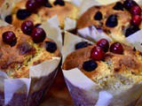 Cranberry Coconut Muffins [Lactose Free with Stevia] and making fresh almond milk