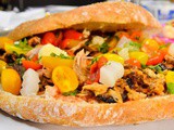 Ftira with pulled pork