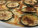 Healthy white egg vegetable ricotta flan