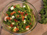 Kale, Feta, Pomegranate and Pecan Salad