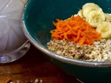 Overnight Carrot Cake Oats with Maca Powder [gluten free and vegan]