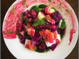 Fennel, Roasted Beet & Citrus Salad with Fennel-Beet Yogurt Dressing