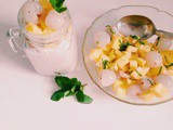 Recipe: Coconut and lychee sago