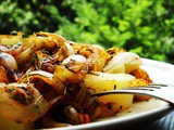 Boiled Potatoes with Onion and Rosemary