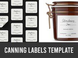 Canning Labels Template | Editable & Printable