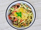 Celeriac Noodle Salad with Avocado Mayo Dressing