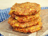 “Cheesy” Yellow Split Pea Patties with Tofu and Sesame