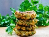 Chiftelute de vinete si linte cu masline si verdeturi | Lentil and Eggplant Patties with Olives and Herbs