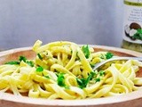 Coconut Curry and Spinach Pasta | Gluten-Free and Vegan