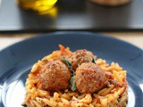 Creamy Orzo with Veggie Balls