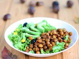 Crispy Chickpea Salad | How to make chickpea croutons