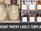 Elegant Pantry Labels Template | Editable & Printable