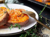 Garlicky Smashed Sweet Potatoes