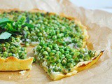 Gluten-Free Green Pea Tart with Mint