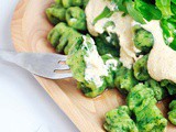 Gluten-Free Wild Garlic Gnocchi with Smoked Tofu Pasta Sauce