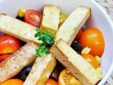 Grilled Smoked Tofu Tomato Salad