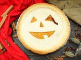 Halloween Pumpkin Pie / Jack-o'-Lantern Pie
