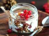 Home Made Granola with Goji Berries and Fresh Cranberries. Perfect for a Christmas Breakfast