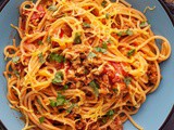 Mexican Spaghetti (Veggie Taco Spaghetti)