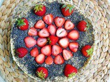 No-Bake Vegan Poppy Seed Cheesecake with Strawberries