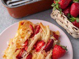 Strawberry Phyllo Crinkle Pie (Easy Custard Dessert)